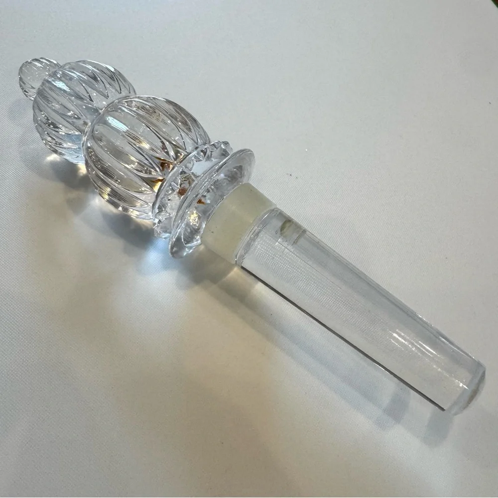 Vintage Mikasa Monterey Austrian Crystal Wine Bottle Stopper Decanter Top